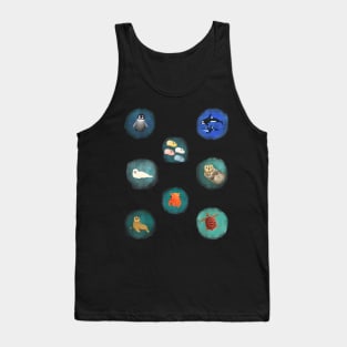 Sea Life 1 - Watercolor Print Tank Top